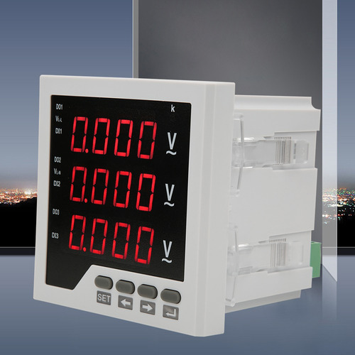 Medidor De Voltaje Trifásico Dtm-av96 Programable Led Digita