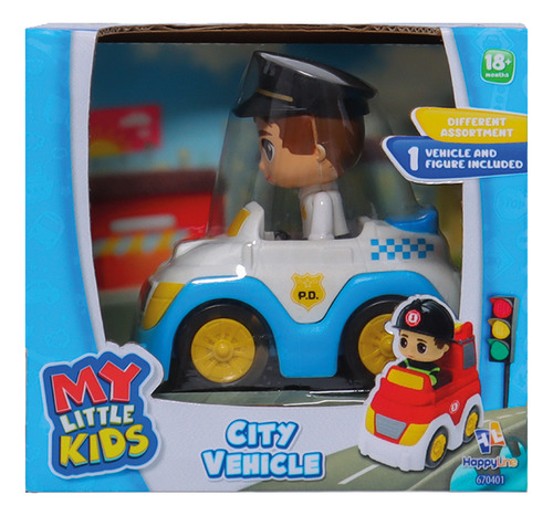 My Little Kids Auto De Policia Con Figura Juguete Ik0527