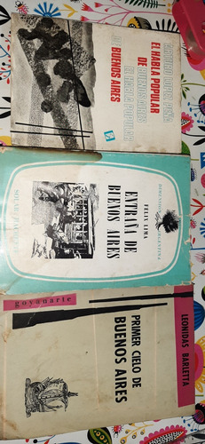 3 Libros De Buenos Aires Ver Descripción (Usado)