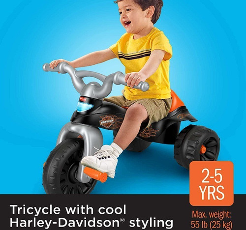 Imagen 2 de 5 de Triciclo Harley-davidson Fisher Price Original
