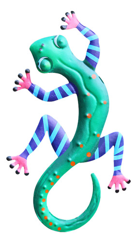 Escultura De Pared Con Forma De Geco, Hierro Forjado, Gecko