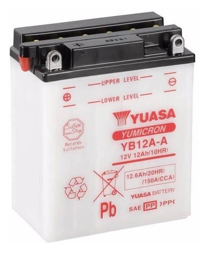Bateria Moto Yuasa Yb12a-a Yamaha Xv500 Virago 83/20