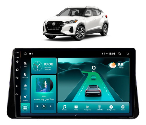 Multimidia Nissan Kicks 360 Android 2gb Carplay 64gb