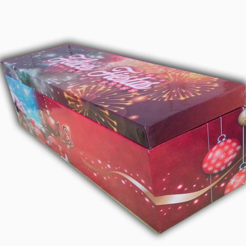 Imagen 8 de 9 de Caja De Madera Personalizada Con Bebida!! (champagne)