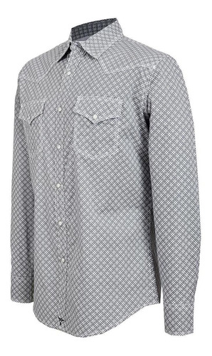 Imagen 2 de 5 de Camisa Vaquera Wrangler Hombre Manga Larga 235m