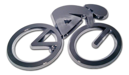 Emblema De Automóvil Cromado Para Ciclismo (cromo)