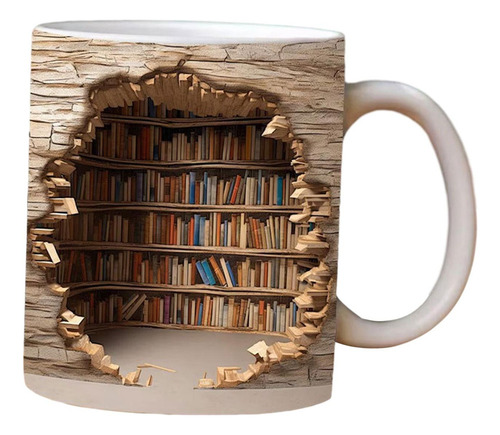 Taza De Café De Biblioteca, Taza De , Estante De Estilo B