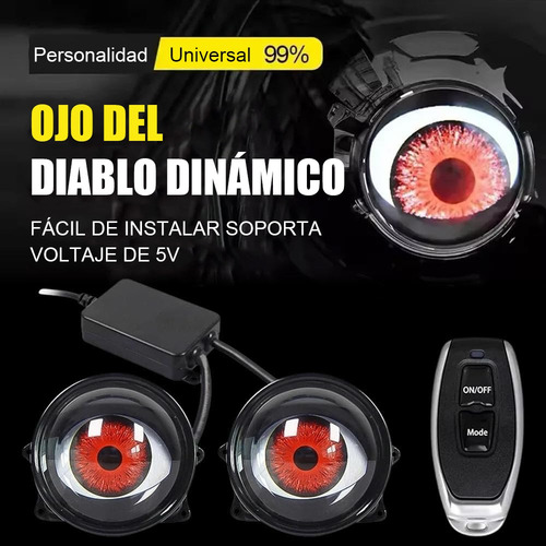 Faro Led Con Lente De Ojo De Demonio De 3 Pulgadas