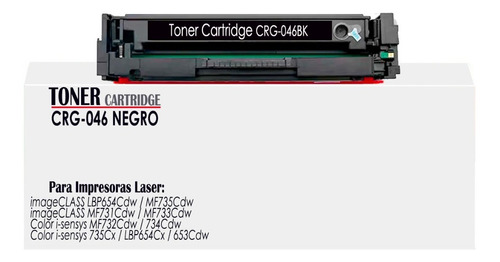 Toner Generico Canon 046 Negro Para Mf 735cdw/lbp-653cdw 