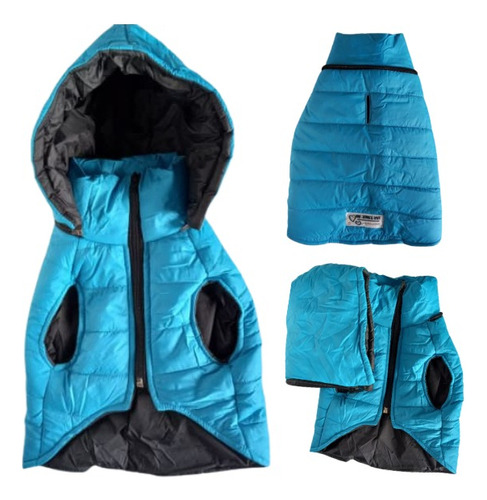 Chaleco Impermeable Reversible Para Perro Talla 3xl