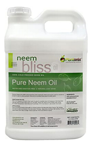 Neem Bliss - Aceite De Neem Puro Para Plantas - Spray De Ace