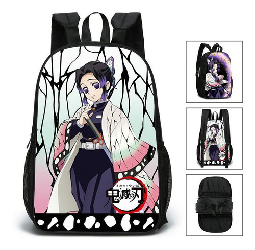 Imagen 1 de 4 de Mochila Reversible Nezuko / Shinobu Demon Slayer