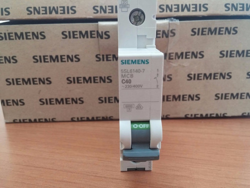 Interruptor Termomagnetico 1x40 Amp Siemens