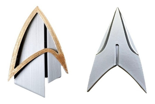 Set Comunicadores Star Trek Picard Metal Plateado Temp 1 Y 2