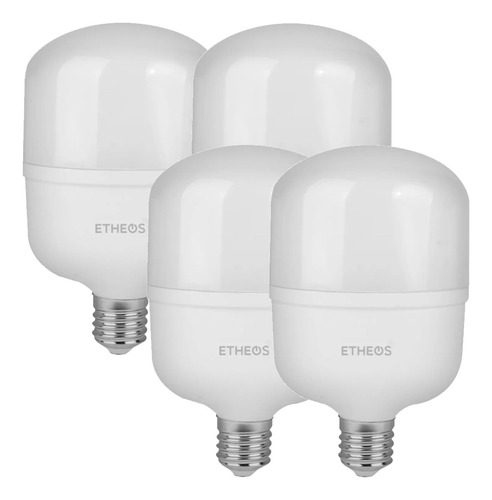 Pack X 4 Lampara Led 50w Luz Fria Galponera Alta Potencia Rosca E40 Etheos Color De La Luz Blanco Frio