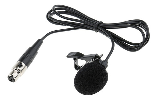 Micrófono De Solapa Lavalier De 2 Piezas Con Clip Xlr De 4