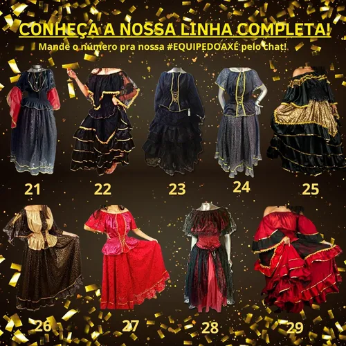 Roupa de pomba gira cigana esmeralda 2025