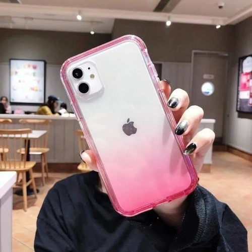 Funda 2 En 1 Uso Rudo For Modelos Oppo Bicolor Transparente