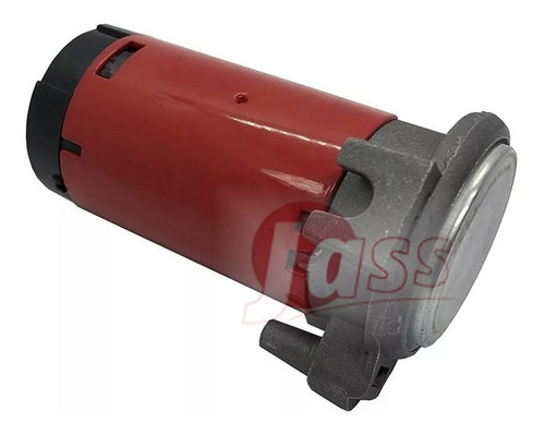 Imagen 3 de 5 de Bocina De Aire Roja Camion 2 Tonos 12v Rutera Con Compresor