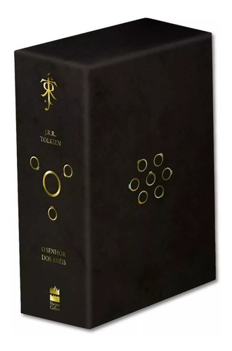 Box Trilogia O Senhor Dos Anéis 3 Livros Capa Dura + Poster 