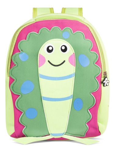 Mochila Infantil Motivo Oruga Verde Ncbp-34