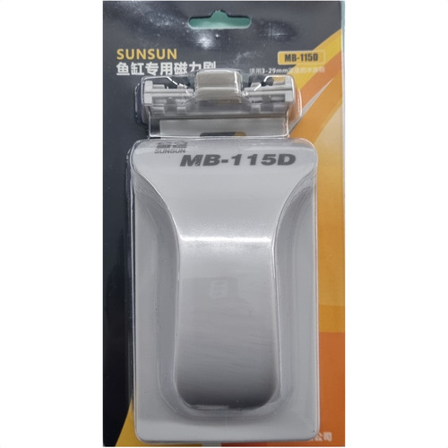 Limpador Magnético Com Lamina Sunsun Mb-115d Vidros Até 29mm