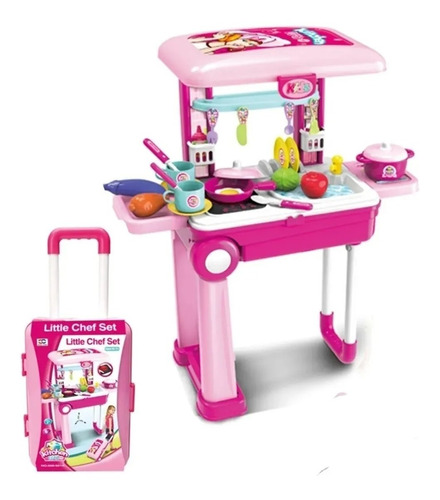 Set De Cocina Infantil En Maleta