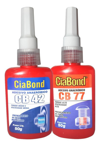 Trava Rosca Alto E Médio Torque Parafusos Cb42 Cia Bond 50g