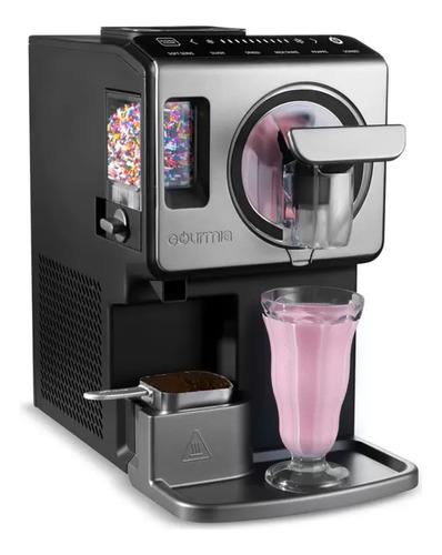 Gourmia, Máquina Para Hacer Helados, De 1.9 Litros Negro Y G Negro Gris 60 Hz