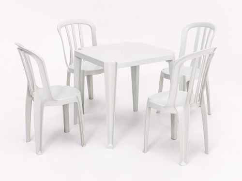 Imagem 1 de 4 de Conjunto De Mesas E Cadeiras De Plástico Goyana 182kg