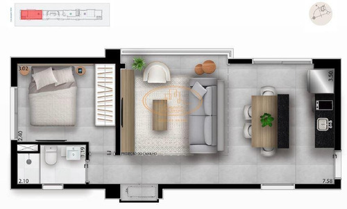 Apartamento Com 1 Dormitório(s) Localizado(a) No Bairro Vila Nova Conceição Em São Paulo / São Paulo - 5515:910497