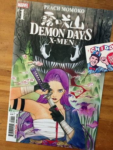 Comic - Demon Days X-men #1 Peach Momoko Variant Psylocke