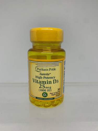 Vence Mar2023 - D3 25mcg 1000iu Softgels - 30 Uds Puritan