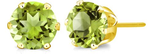 Gem Stone King Impresionante 1.60 Ct Peridoto Verde Redondo