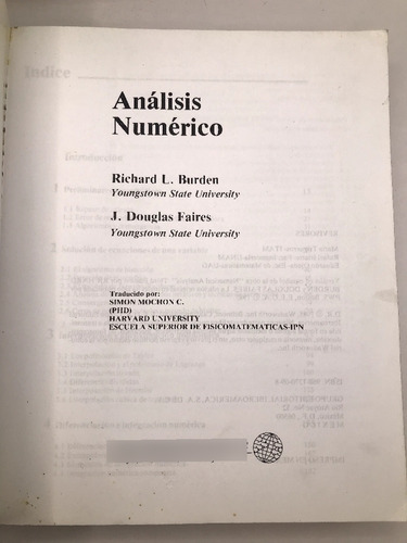 Análisis Numérico Richard L. Burden, Douglas Faire (Usado)