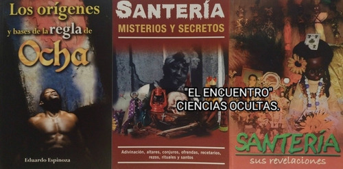 Santería, Revelaciones/ Regla De Ocha/ Secretos/kit 3 Libros