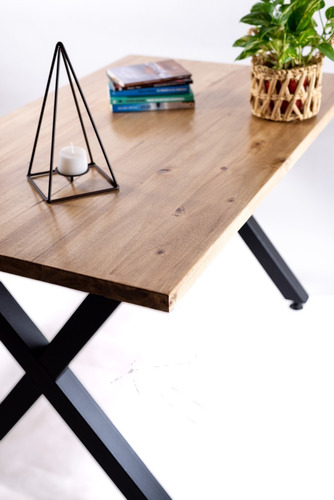 Imagen 4 de 10 de Mesa De Comedor Estilo Industrial 180x80x75