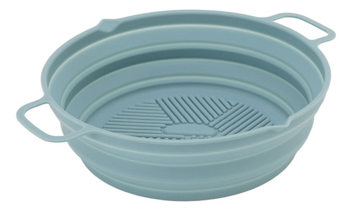 2 Uds Freidora Con Revestimiento De Silicona Olla Plegable