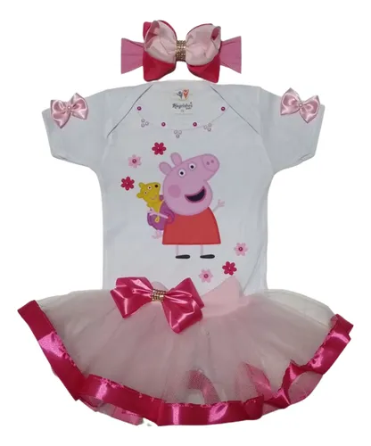 Roupa peppa pig best sale festa