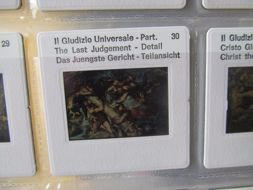 Film Slide Kodak Diapositiva Roma Vaticano Capilla Sixtina