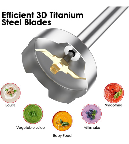 Handheld De La Licuadora De Inmersión Para Cocina, Licuadora