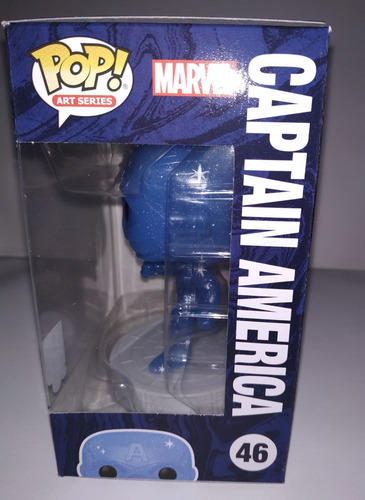 Funko Pop Art Series Infinity Saga Captain America 46 Blue (Usado)