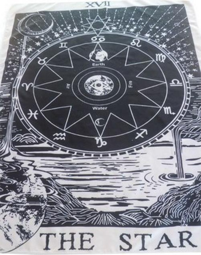 Toalha Esoterica Tarot Carta Arcano 17 Estrela 70x90