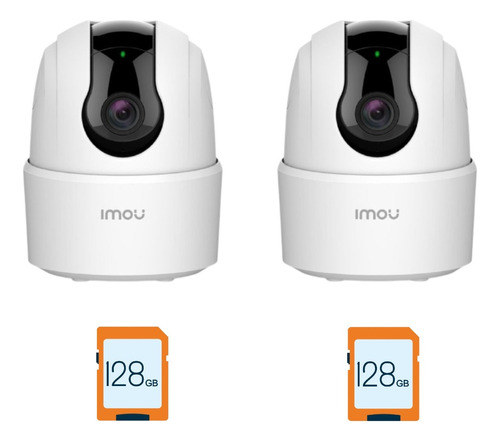 Kit X2 Cámara De Seguridad Wifi Imou Ranger 2c - 2mp + 128gb