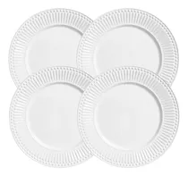 Comprar Jogo 4 Pratos Raso Roma Porto Brasil Branco Ravenna Ø26cm Cor Prato Branco Prato Roma Branco
