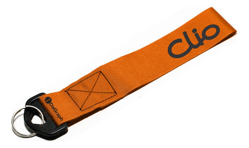 Llavero Cinta 20 X 4 Cm Renault Clio Naranja