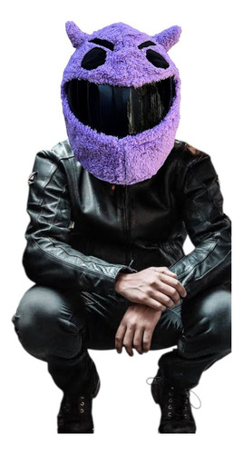 Funda Protector Para Casco Dibalito Morado Bolsa