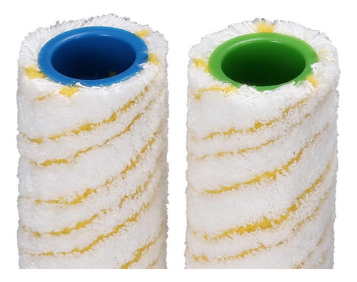 2pcs Rodillos De Microfibra Suministros De Rodillo Amarillo