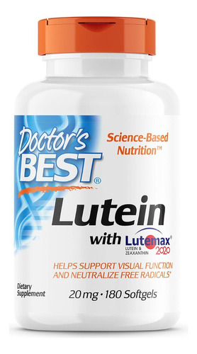 Luteína 20 Mg Con Lutemax Doctor's Best 180 Softgel