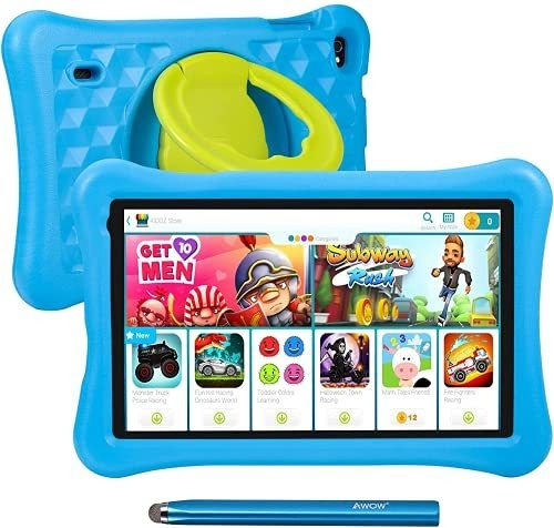 Tableta Infantil Awow 10.1'' Android 10.0 Color Azul Ips